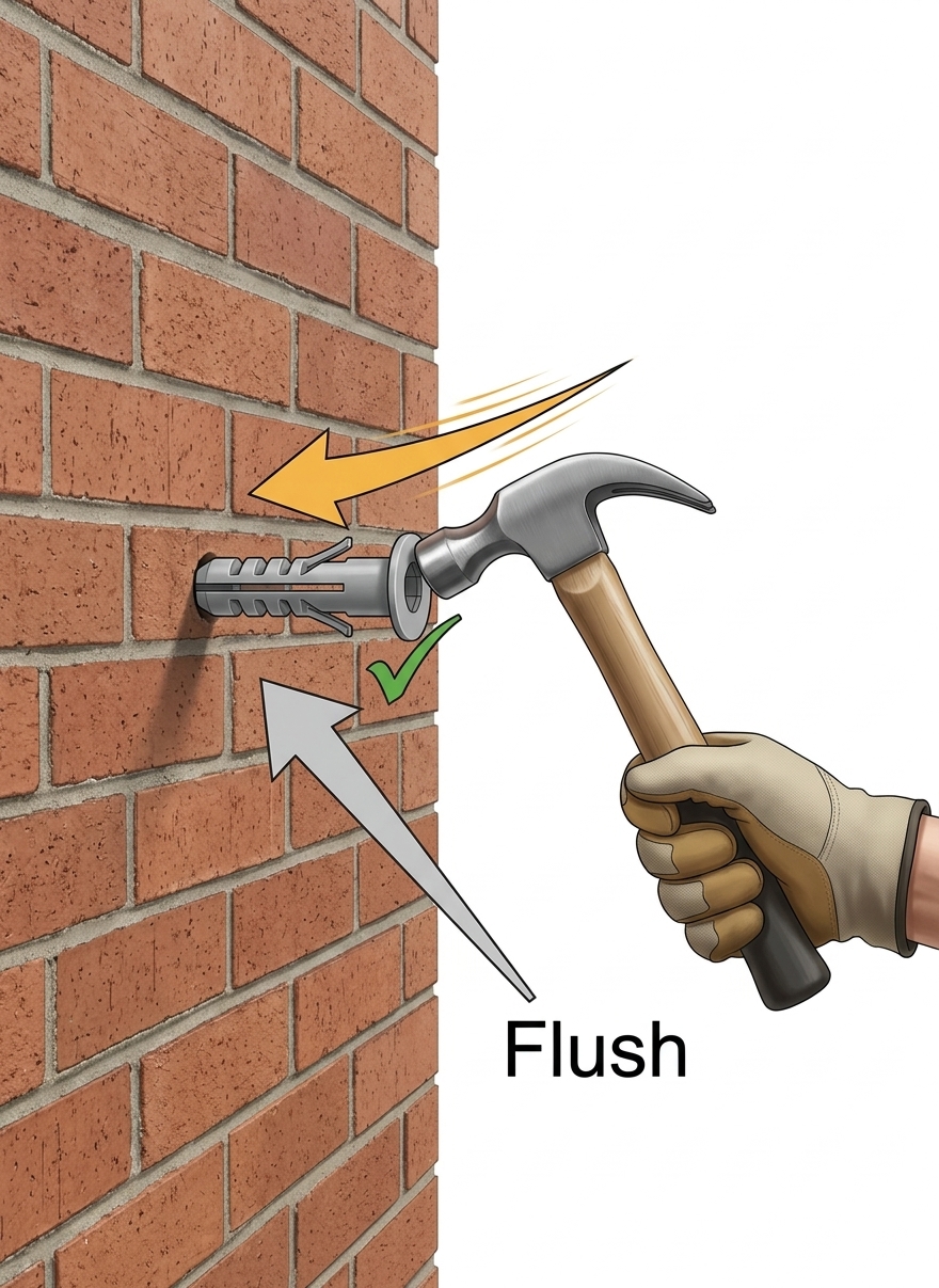 Hammer in wall anchors
